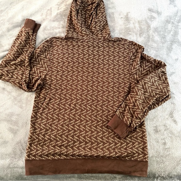 Urban Outfitters character hero All Over bird print brown hoodie - Picture 6 of 7